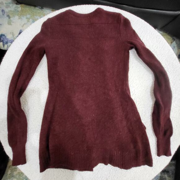 Free People - Military Moments Cardigan burgundy size XS - Picture 3 of 6